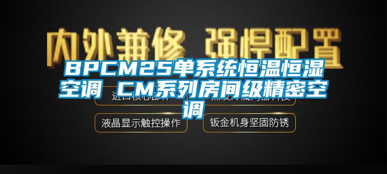 BPCM25單系統恒溫恒濕空調 CM系列房間級精密空調