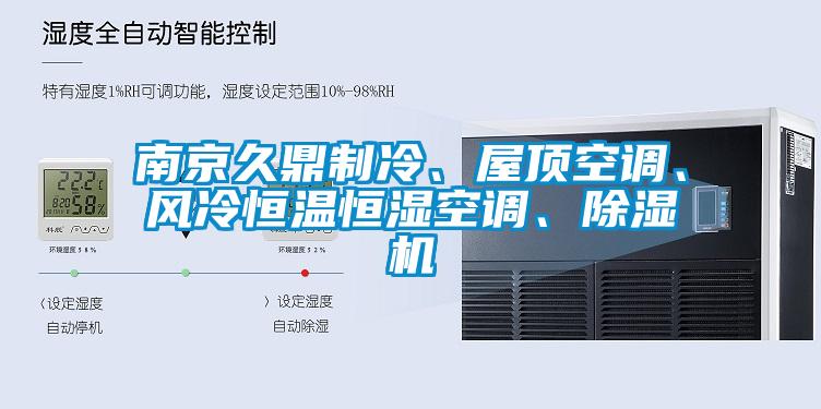 南京久鼎制冷、屋頂空調、風冷恒溫恒濕空調、除濕機