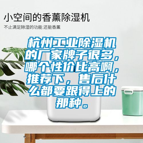 杭州工業除濕機的廠家牌子很多，哪個性價比高啊，推薦下，售后什么都要跟得上的那種。