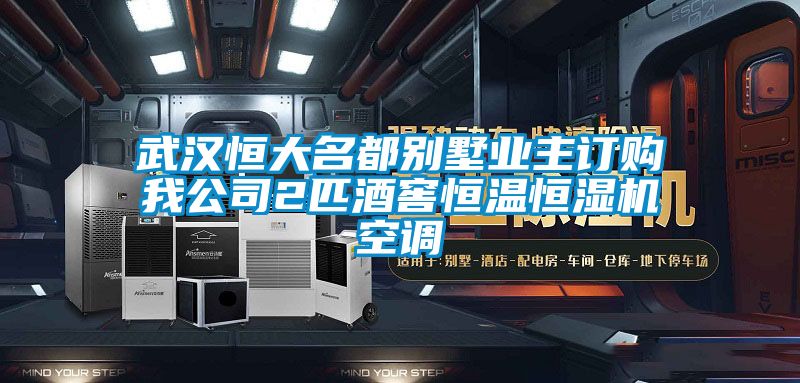 武漢恒大名都別墅業主訂購我公司2匹酒窖恒溫恒濕機空調