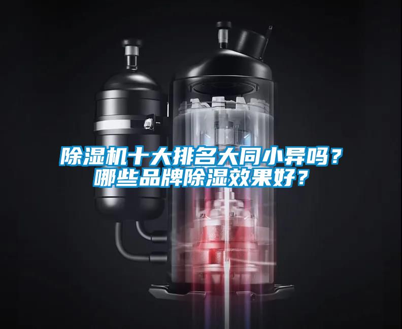 除濕機(jī)十大排名大同小異嗎？哪些品牌除濕效果好？