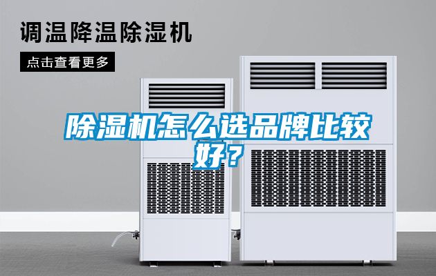 除濕機怎么選品牌比較好？