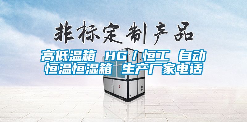 高低溫箱 HG／恒工 自動恒溫恒濕箱 生產廠家電話